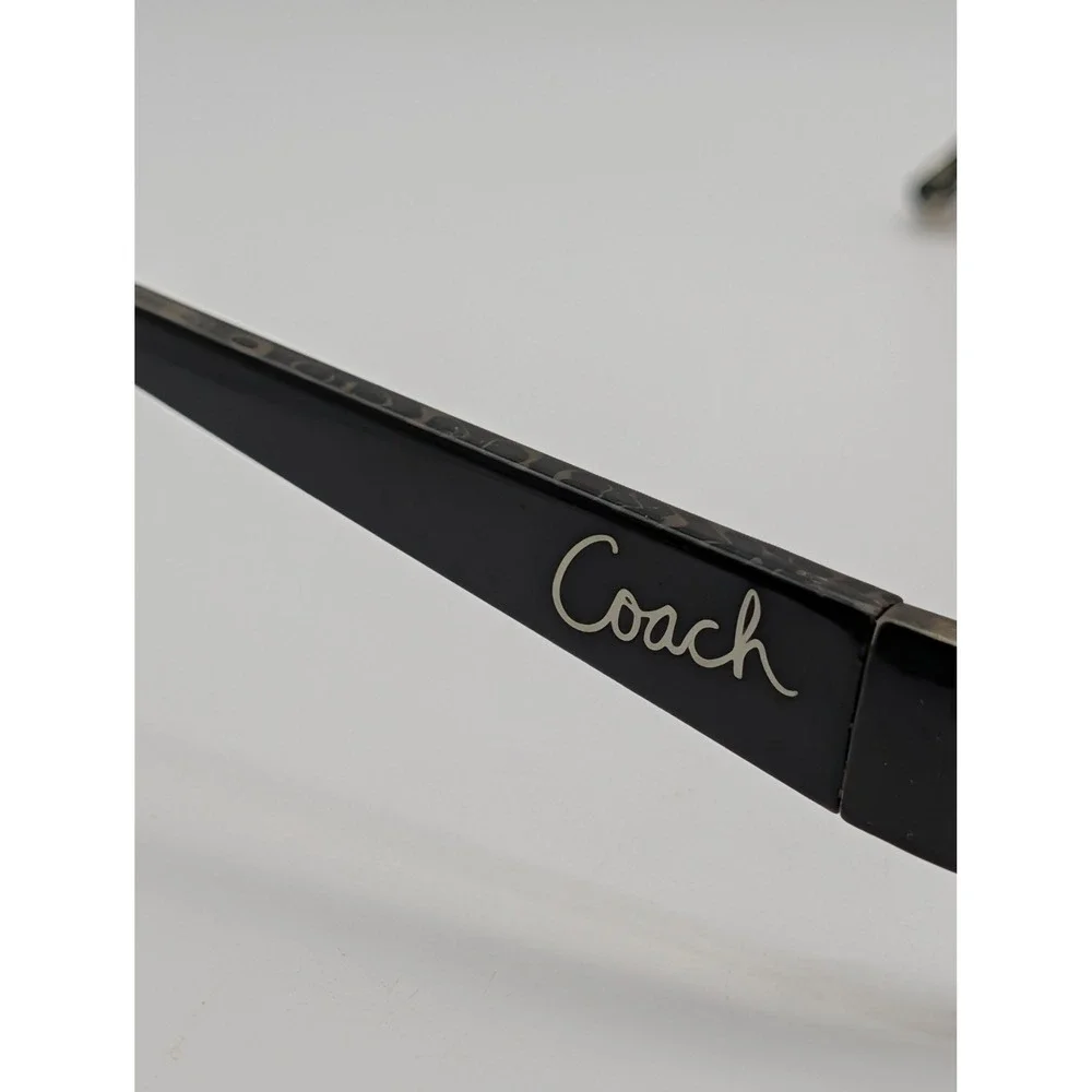 Coach Avery 626 Black Eyeglasses Frames Rectangle Womens Signature Print